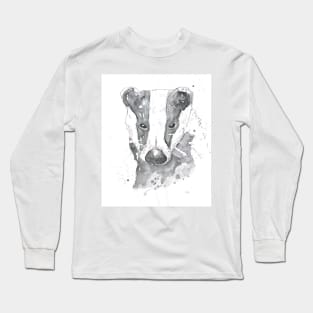 Badger portrait Long Sleeve T-Shirt